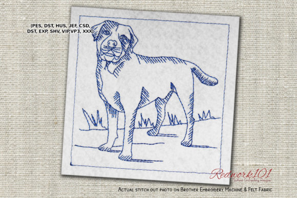 Labrador Dog Redwork: A Designer’s Review