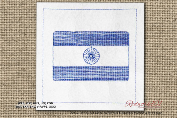 National Flag of India Redwork: A Designer’s Review