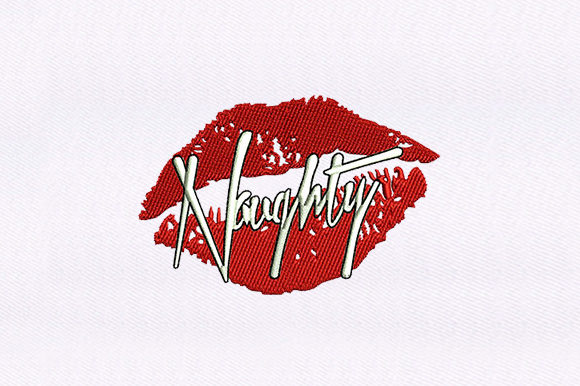 Naughty Red Lips: A Holiday Embroidery Review