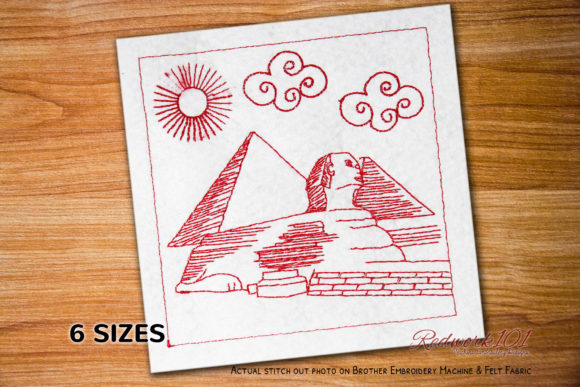 Review: The Great Sphinx Redwork Design
