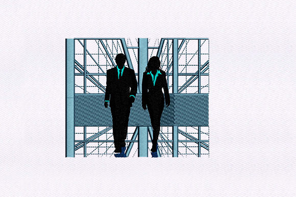 Reviewing Business Man Woman Design for Branding