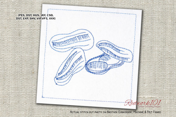 Reviewing Close Up Dried Peanuts Redwork Design