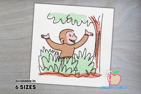 Reviewing Curious George Monkey Sketch for Holiday Crafts