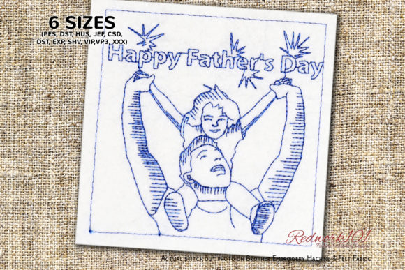 Reviewing Girl Father Day Redwork for Real Projects