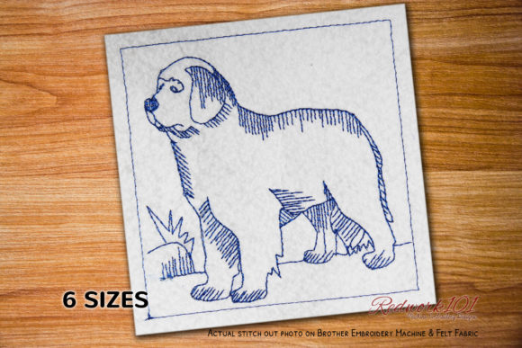 Reviewing Newfoundland Dog Breed Redwork for Gifts