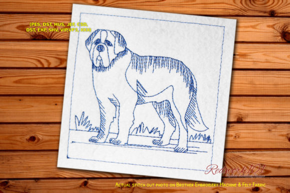 Reviewing St. Bernard Dog Lineart for Holiday Sales
