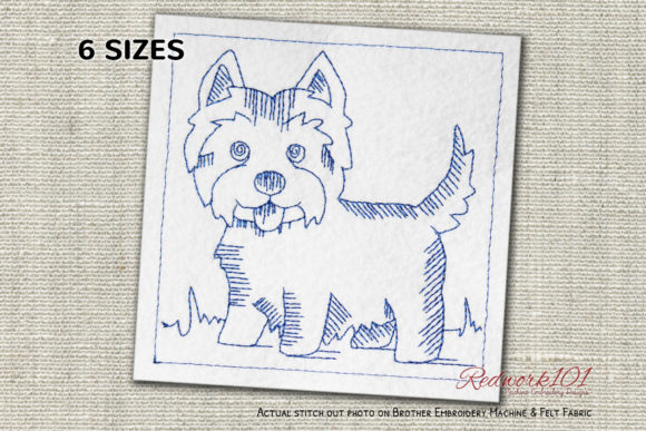 Reviewing West Highland White Terrier Dog Redwork