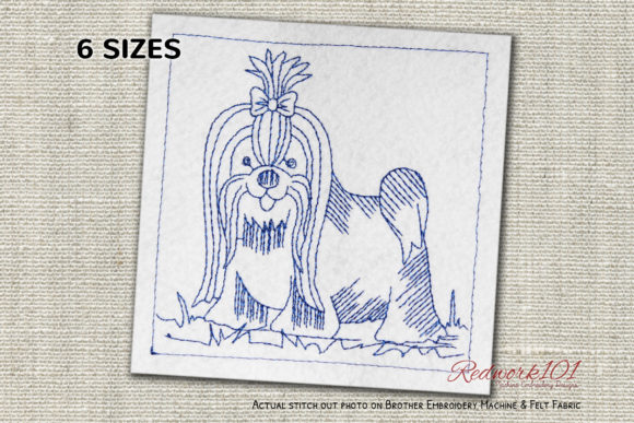 Shih Tzu Dog Redwork: A Designer’s Review